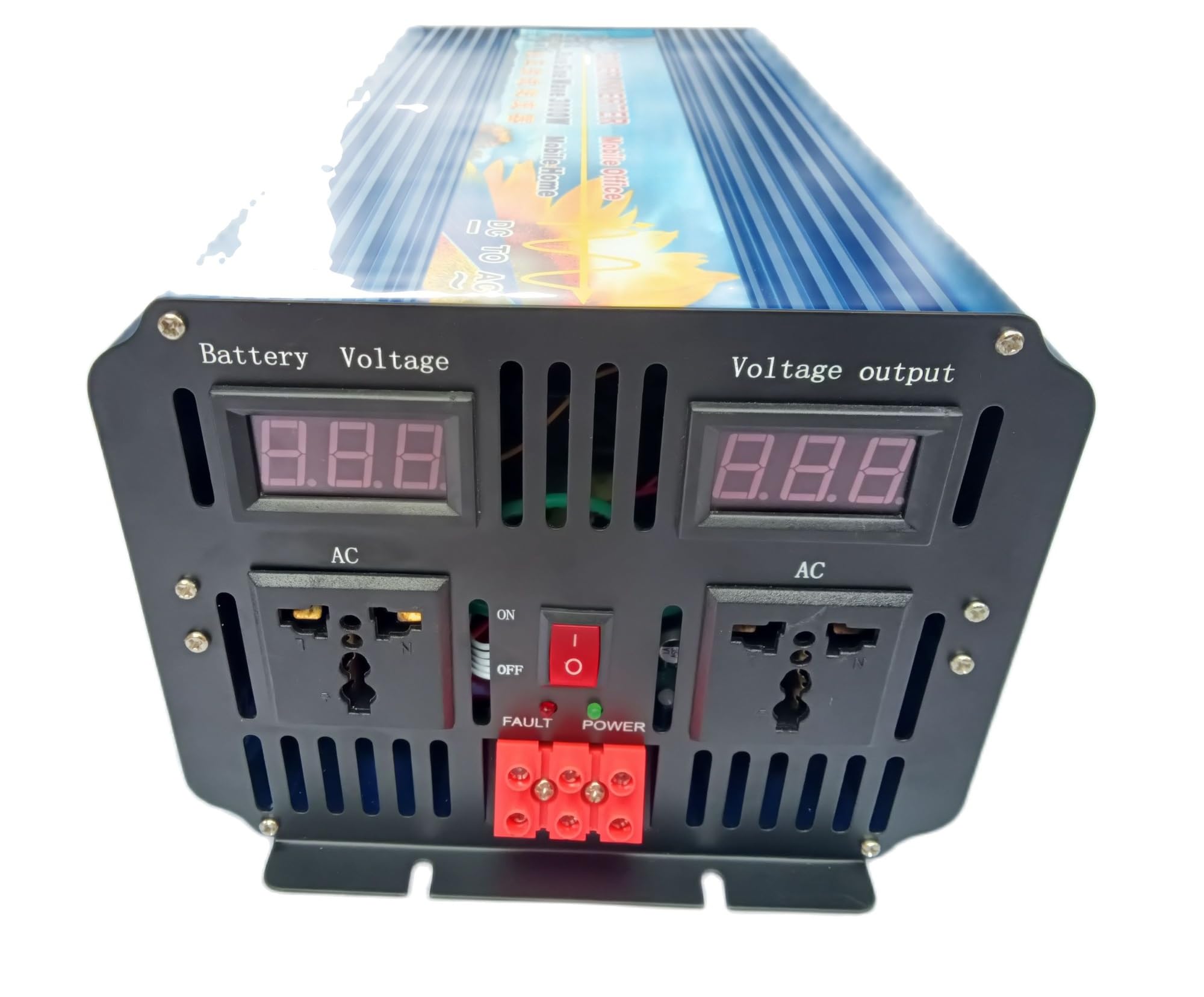 Inversor de Corriente con Pantalla Digital, Onda sinusoidal Pura de 6000W, 3KW, 3000W, 36V(60HZ,24V-110-120V)