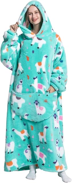 Oversized Blanket Hoodie for Women and Men Thick Warm Hoodie with Giant Pocket Super Cozy Giant Wearable Blanket Hoodie