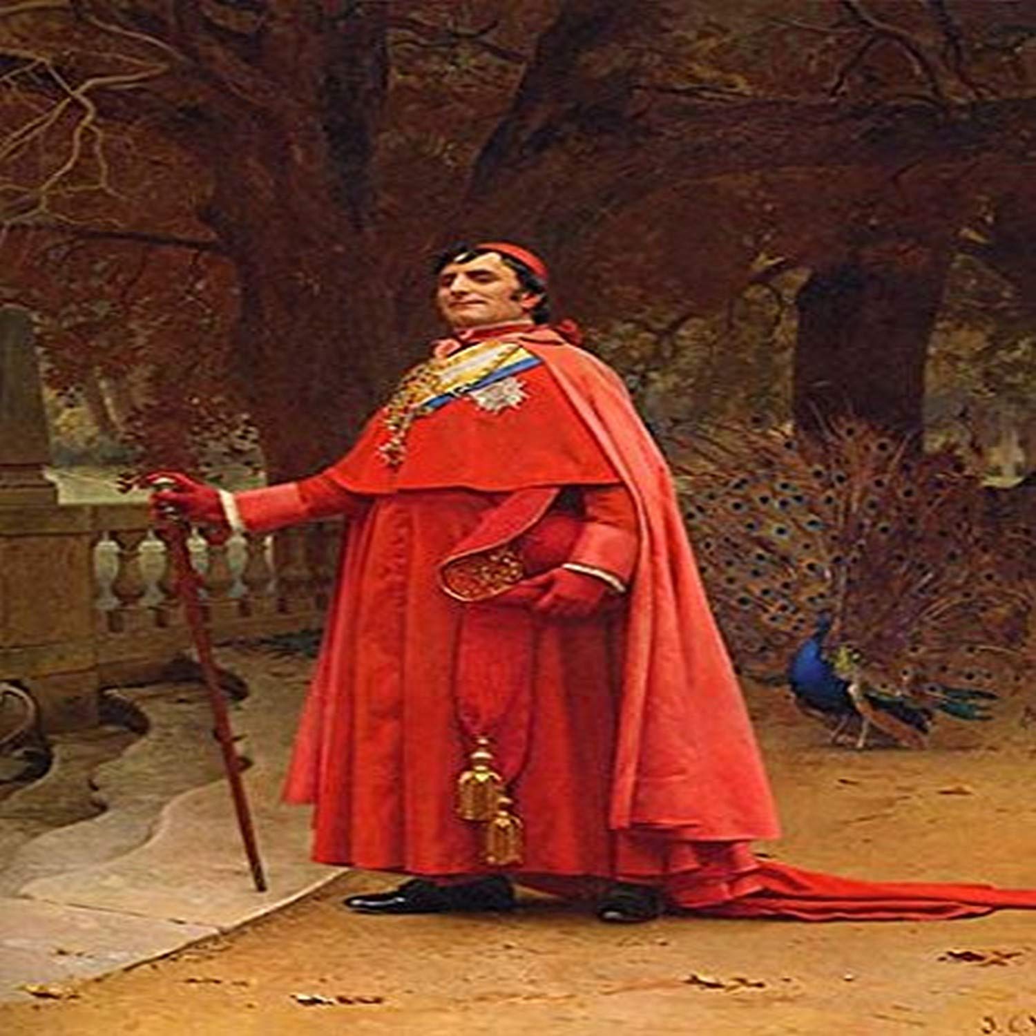 Buyenlarge 'The Preening Peacock' Paper Poster, 20 by 30-Inch