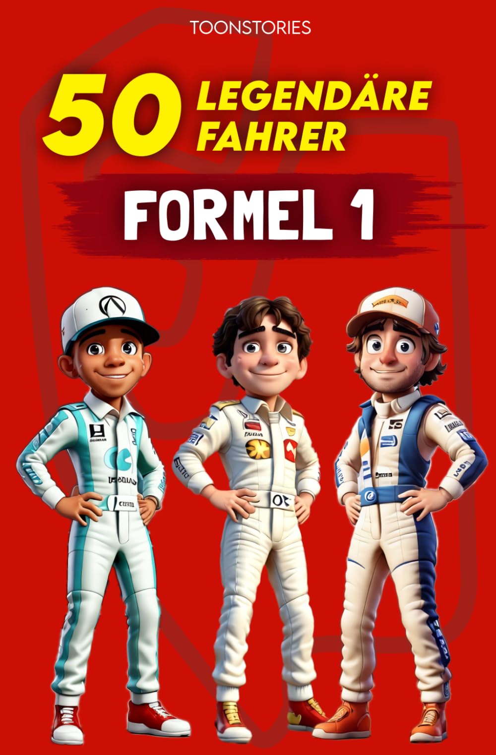 Die 50 Legenden der Formel 1: 50 Legendäre Fahrer – In Farbe illustriert – ToonStories