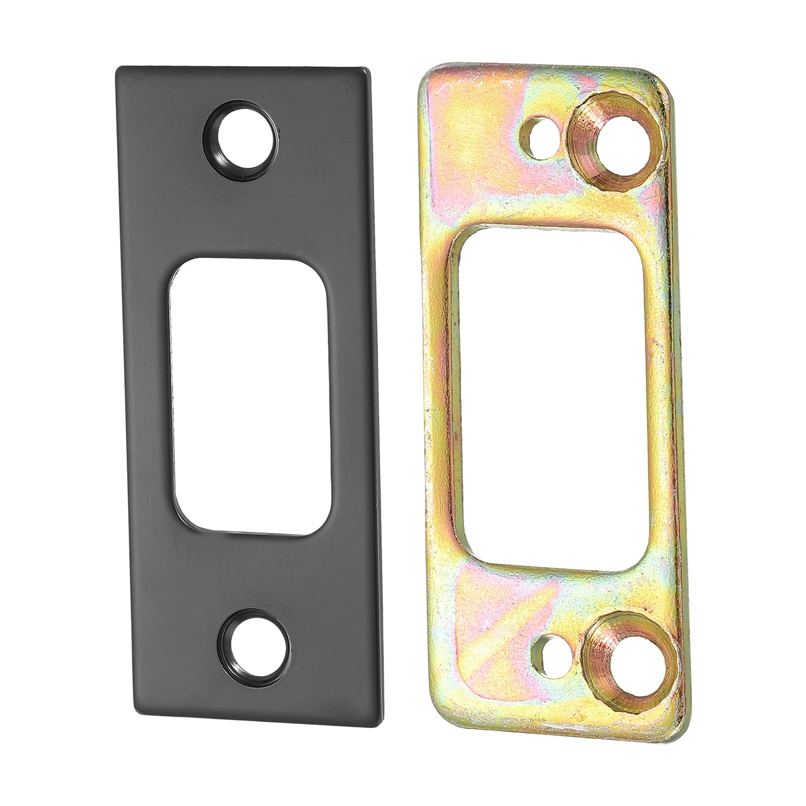 Sourcing Map 4 Placas De Cerradura De Puerta De 70 Mm X 40,3 Mm, Acero