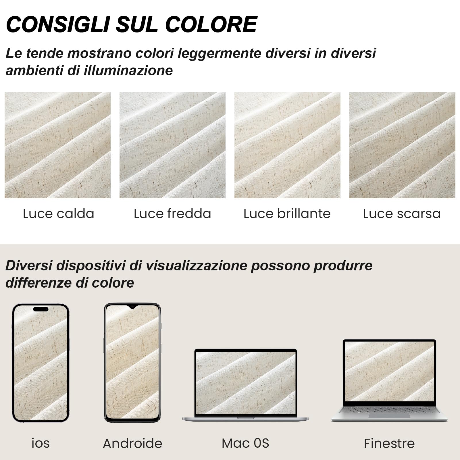 Topfinel Tende Per Interni Oscuranti Lino Tenda Camera Da Letto Bambini a Pannello con Occhielli in Voile Spessa Tenda Semitrasparente per Poggiorno da Letto Ufficio Naturale 2 Pezzi 140 x 260 cm