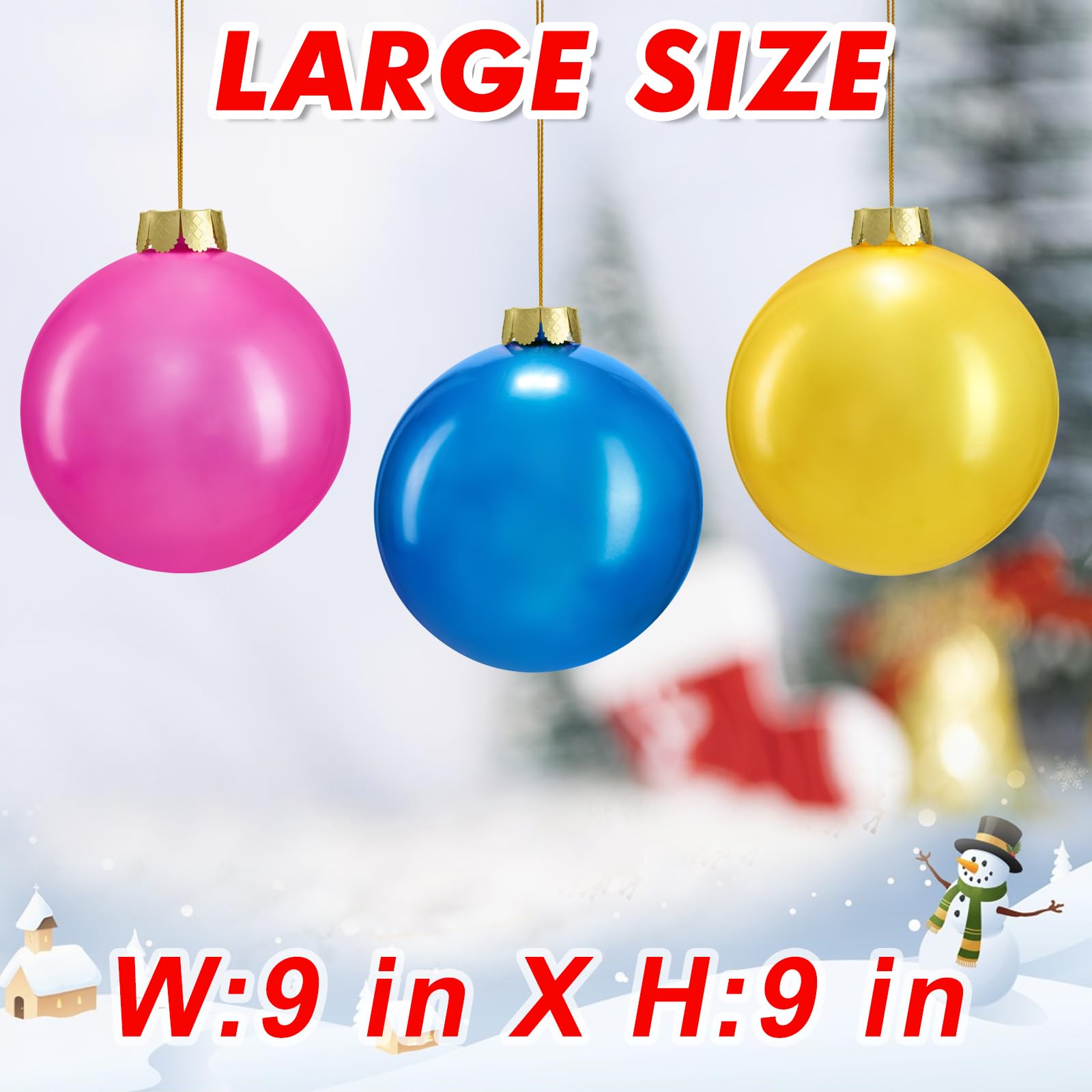 Decorazioni natalizie gonfiabili, 10 pezzi, decorazioni natalizie per esterni, decorazioni natalizie per porta d'ingresso, cortile, albero di Natale, decorazioni per interni per Capodanno