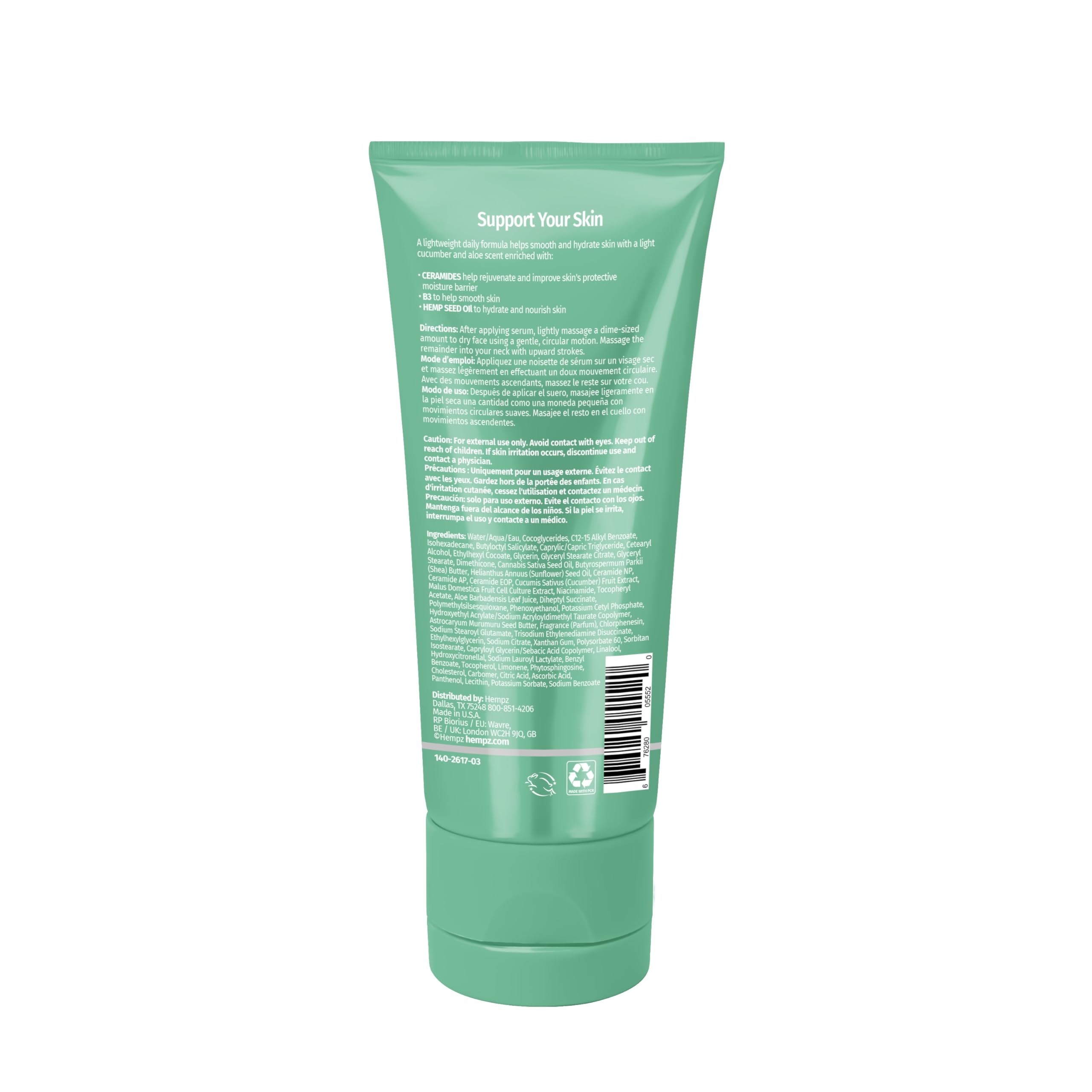 Amazon.com : Hempz Cucumber & Aloe Smoothing Day Moisturizer