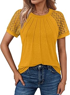 AUTOMET Womens Summer Tops Spring Shirts Trendy Vacation Outfits Short S...