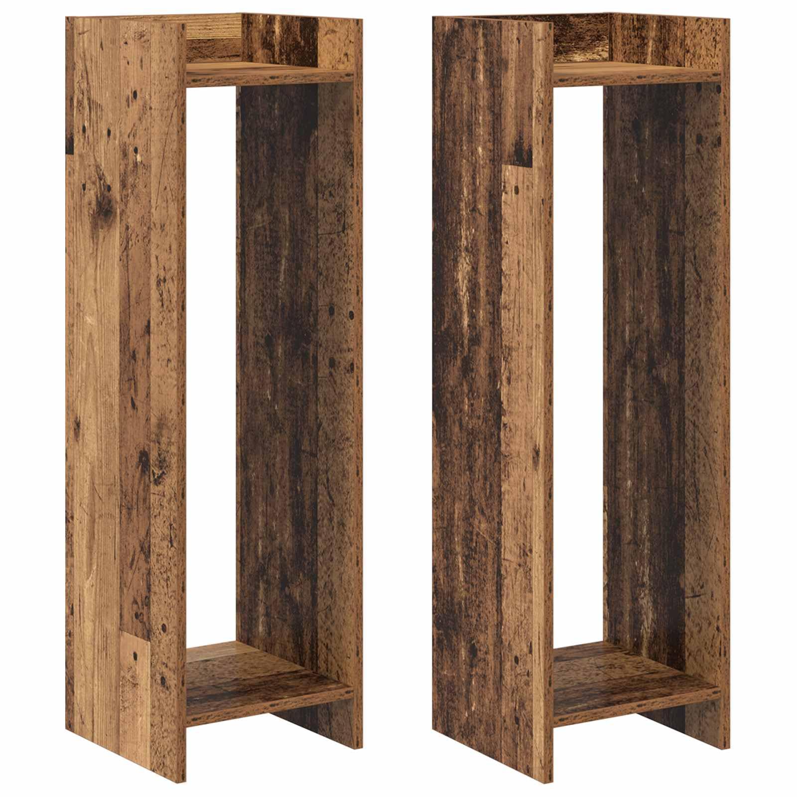 Stojak na rośliny 2 szt. 30 x 30 x 100 cm materiał drewnopochodny