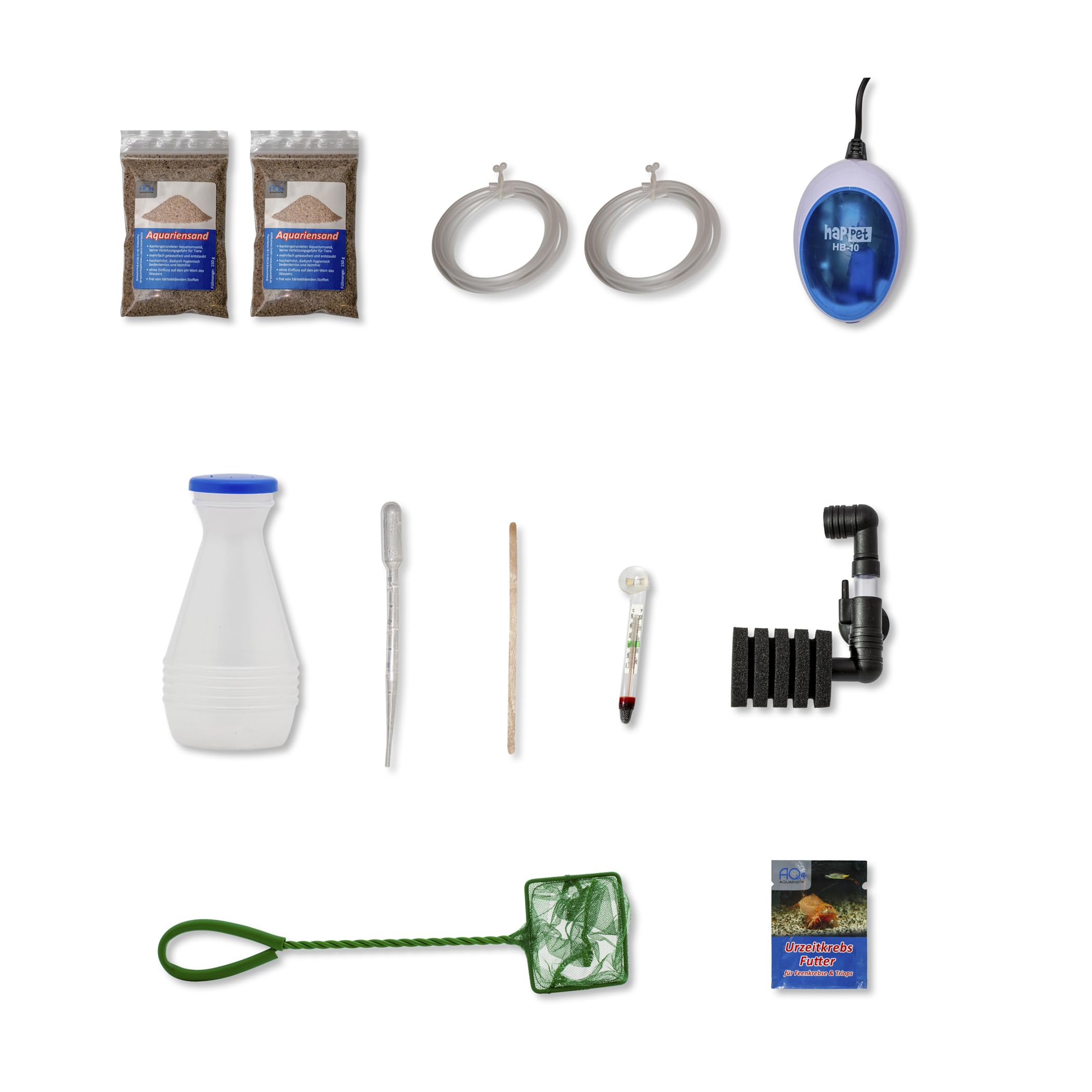 Triops longicaudatus Komplettset 6 l mit ca. 200 Urzeitkrebse Eiern Aquarium Filter Luftpumpe Zubehör Futter Anleitung