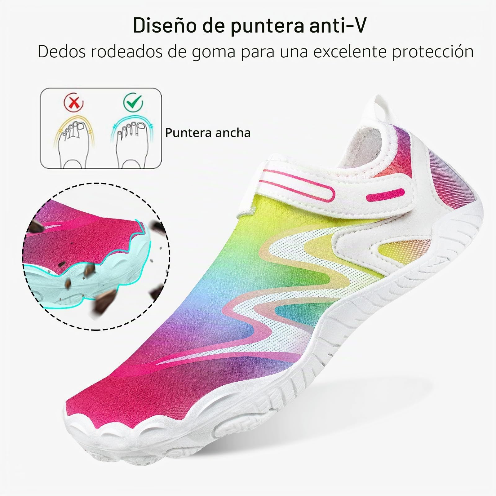 COONE Zapatos de Agua Hombres Mujeres Zapatos de Playa Zapatos de baño de Playa rápidos y Secos Calcetines Aqua Zapatos de Piscina