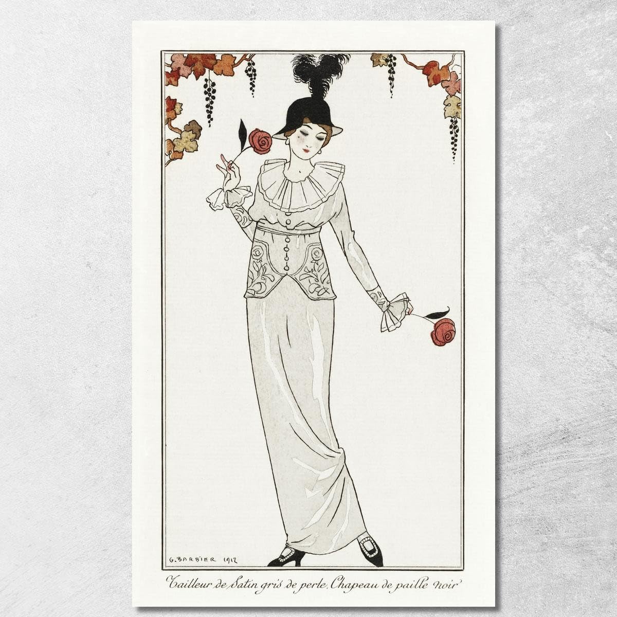Tableau Prêt à Accrocher George Barbier Toile Fine Art 150 x 90 cm