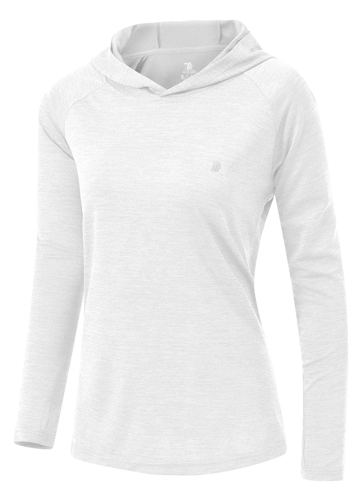JHMORP Women's Hiking Shirts Hoodie UPF 50+ Sun Protection Quick Dry Lightweight Long Sleeve Sweatshirts Thumb Hole