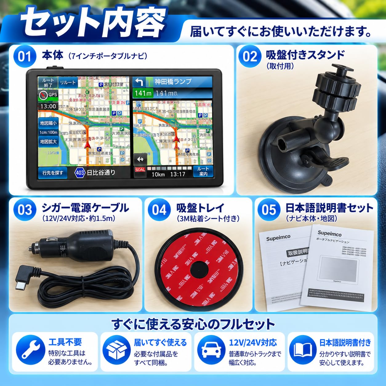 Amazon.co.jp: カーナビ【みちびき対応+2026年日本最新地図】7インチ