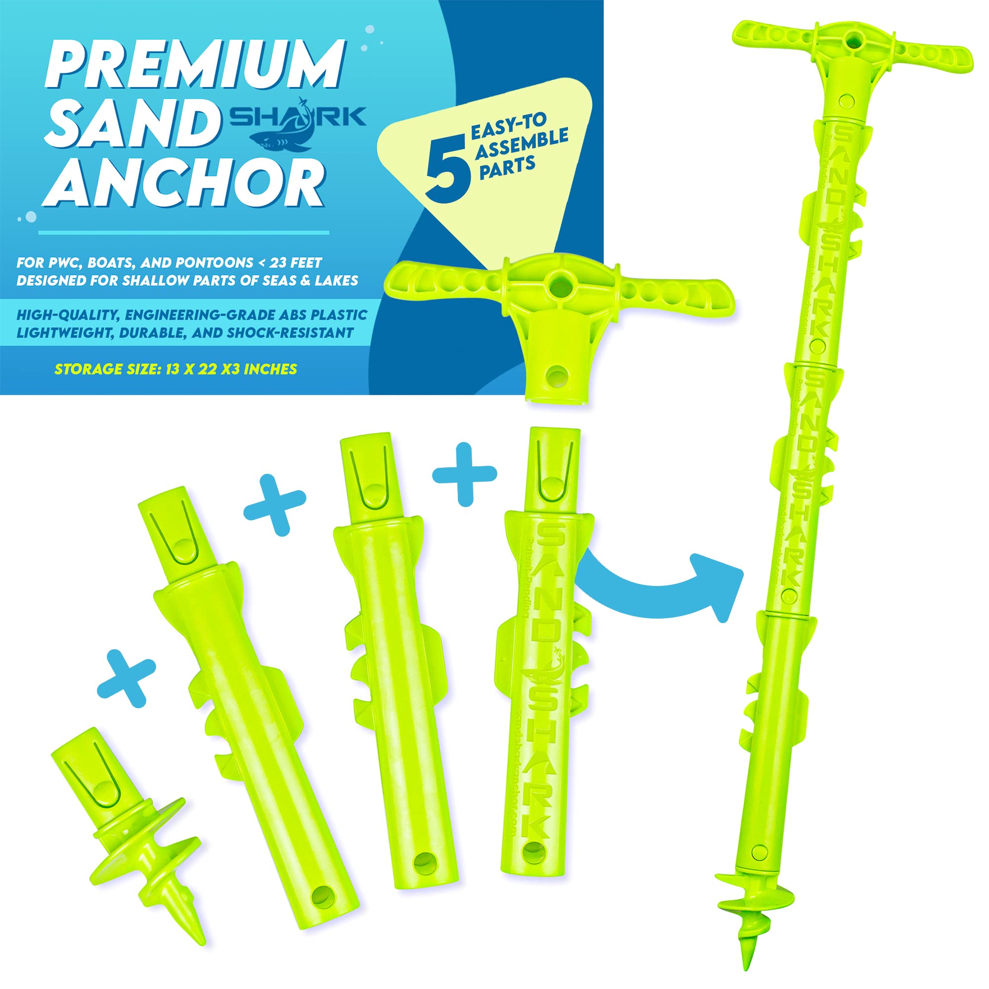 Buy SandShark New Sport Boat Anchor and Jet Ski Anchor. 4ft Shallow