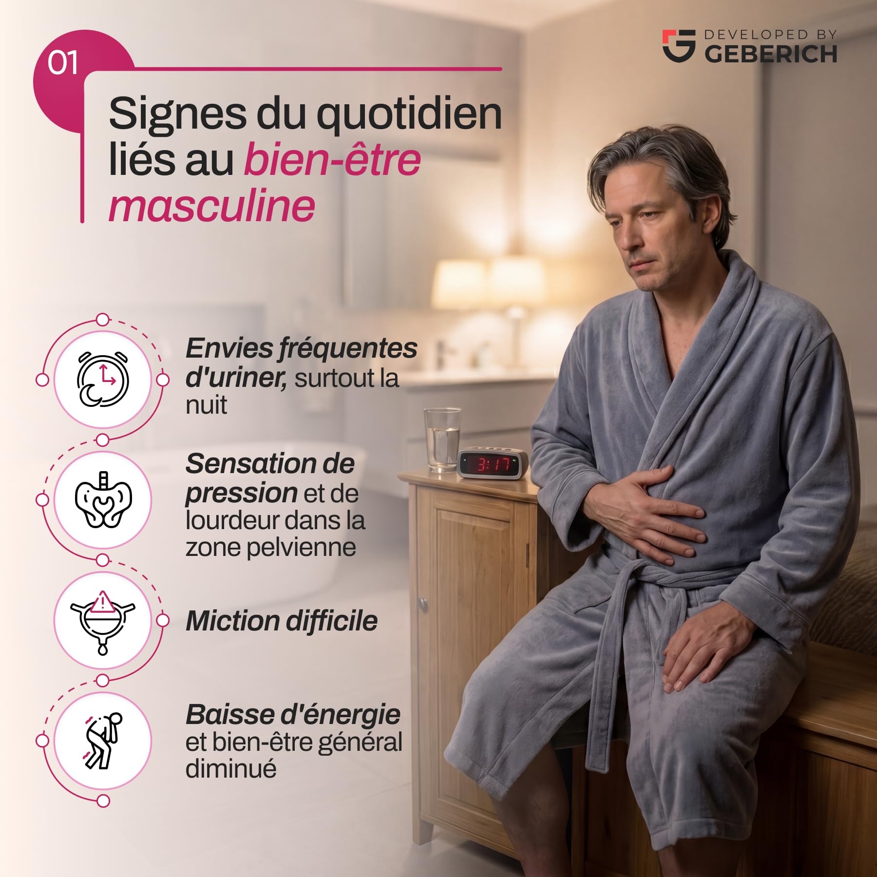 Gélules PROSTATRICUM | Soutien des Voies Urinaires | Serenoa repens 480 mg + Échinacée 480 mg | Soutien de la Prostate | avec Ginkgo Biloba, Lycopène et Zinc | 30 Gélules
