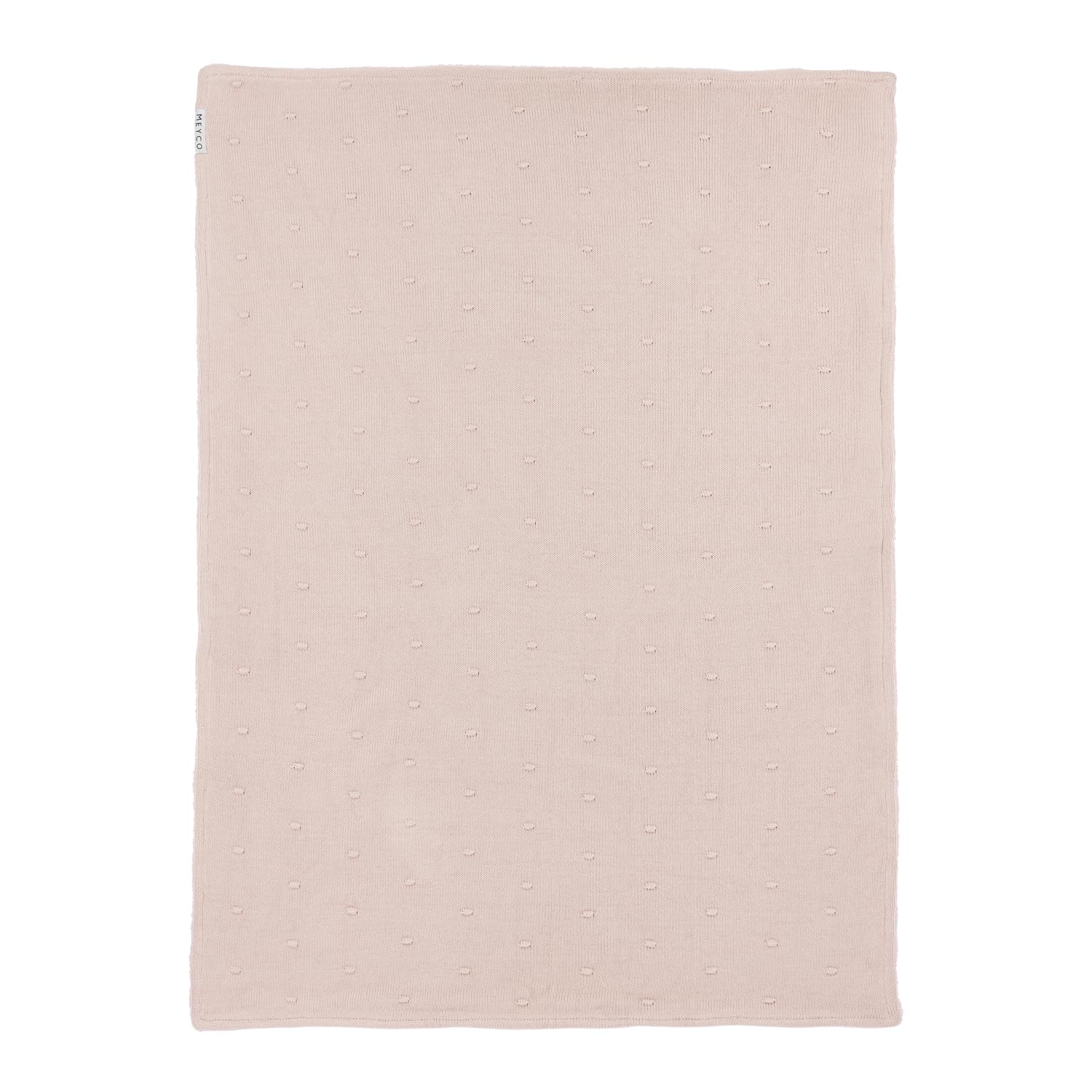 Meyco Manta para bebé – Mini Knots Teddy Rosa – 75 x 100 cm – Paquete individual