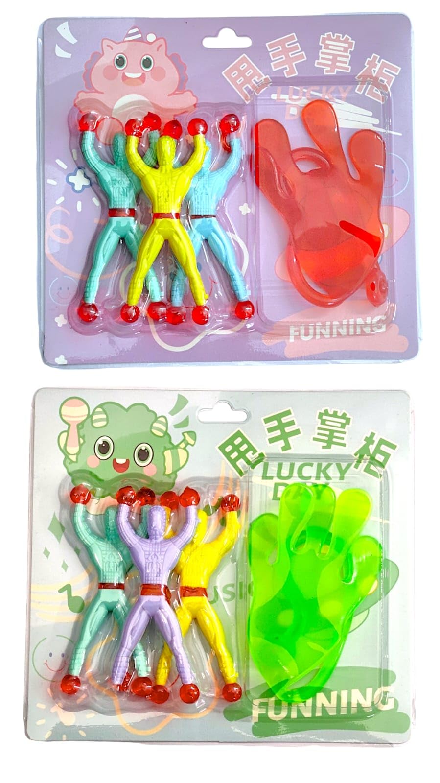 AMANVANI Wall Climber Toy, Rolling Man for Kids, Sticky Climbing Toys, Birthday Return Gift (Pack of 2), Multicolor