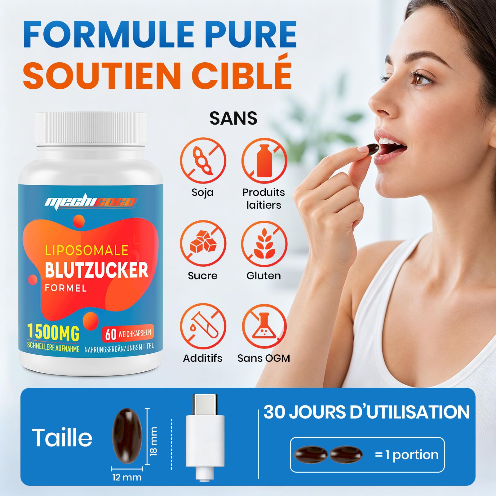 Complément Alimentaire Liposomal de Berbérine 1500 mg (2 Paquets)