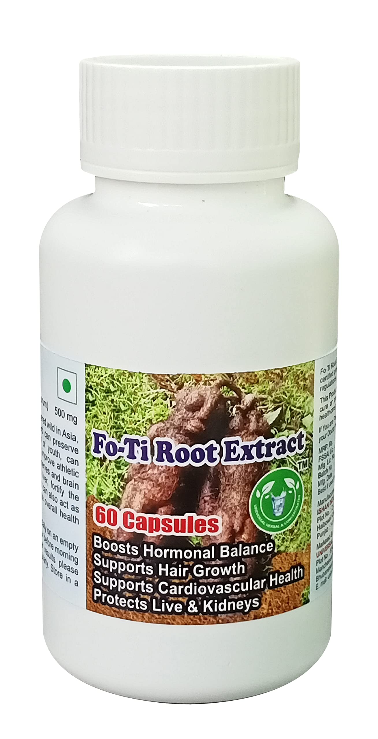 Fo-Ti Root Extract Capsules - 60 Capsules(Get One Bottle 50ml Fo-Ti Root Extract Drops Free) (B0BDZR367V) Amazon Price History, Amazon Price Tracker