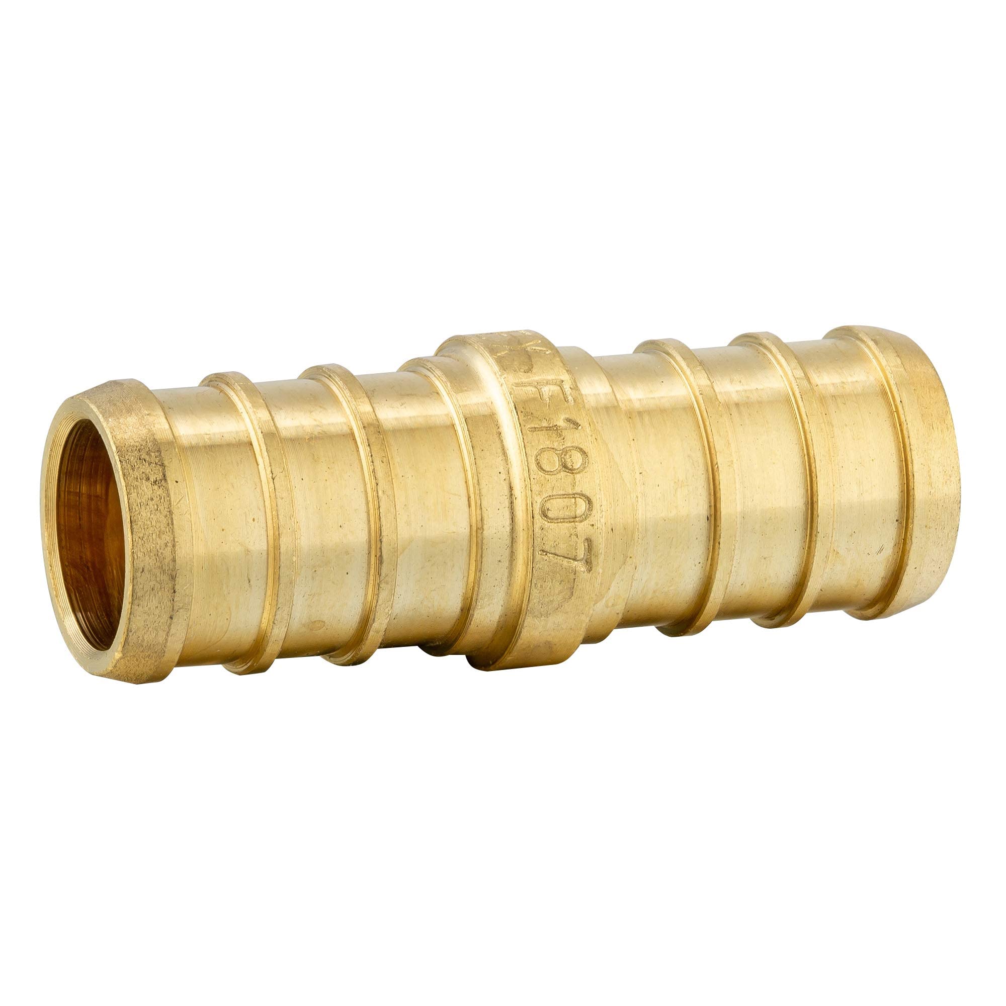 EFIELD PEX 1/2 pulgadas x 1/2 pulgadas acoplamiento de latón de 10 piezas, sin plomo, 10 unidades