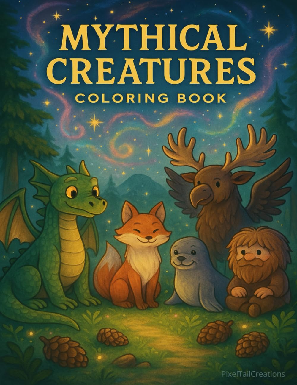 Mythical Creatures Coloring Book