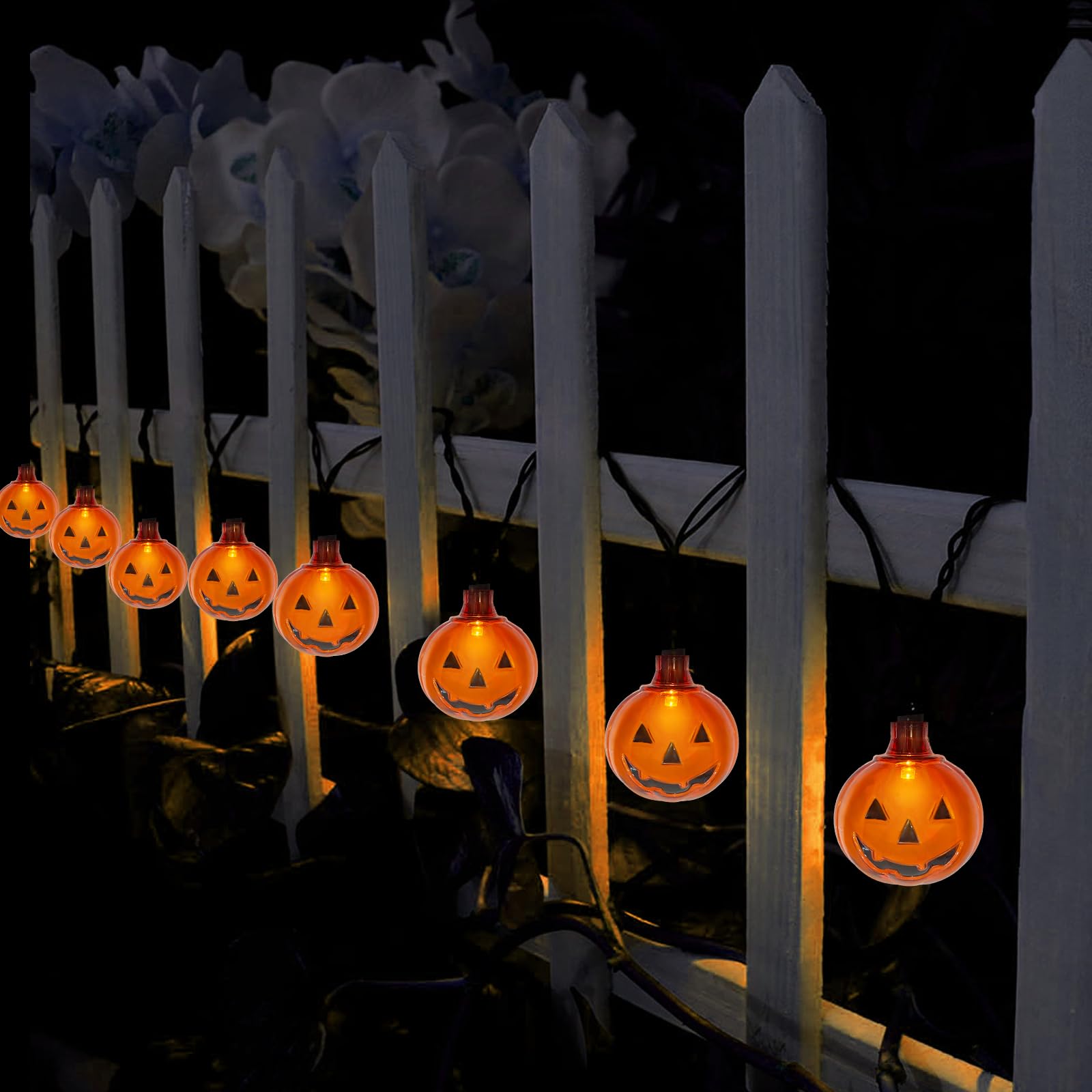 Amazon.com: Halloween Led Pumpkin Lights Outdoor 8.5Ft Halloween