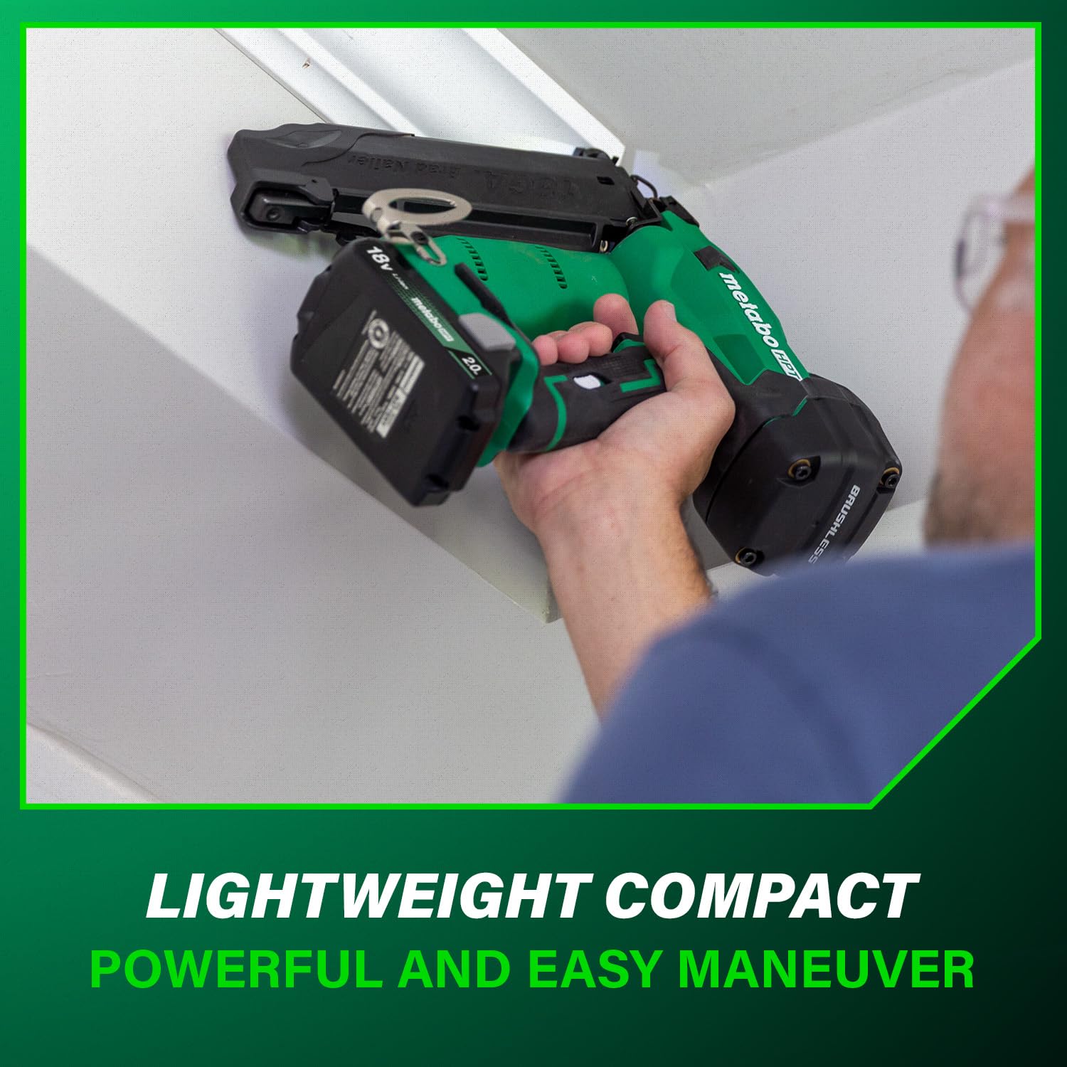 Metabo HPT 18V Brushless Brad Nailer Kit - Cordless Power -9