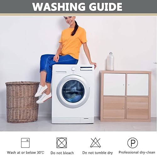 Miniatura 8 de OQHAIR Funda de terciopelo para sillón reclinable grande, 4 piezas, elástica, suave, con bolsillos, protector de muebles, color beige, 1 plaza