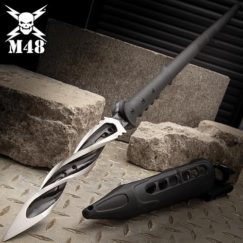 Miniatura 5 de M48 Lanza ciclónica con funda Vortec  Hoja de acero inoxidable  Tres bordes de corte en espiral  Mango de nailon reforzado con fibra de vidrio