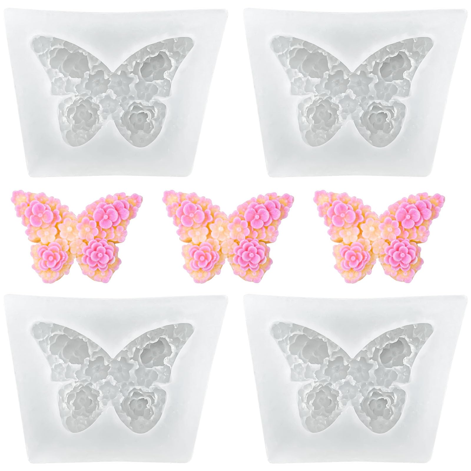 Moules De Boîte De Rangement En Forme De Papillon En Silicone Avec Couvercle Pour Résine époxy, Moule Pour Bricolage, Boîte De Rangement De Bijoux