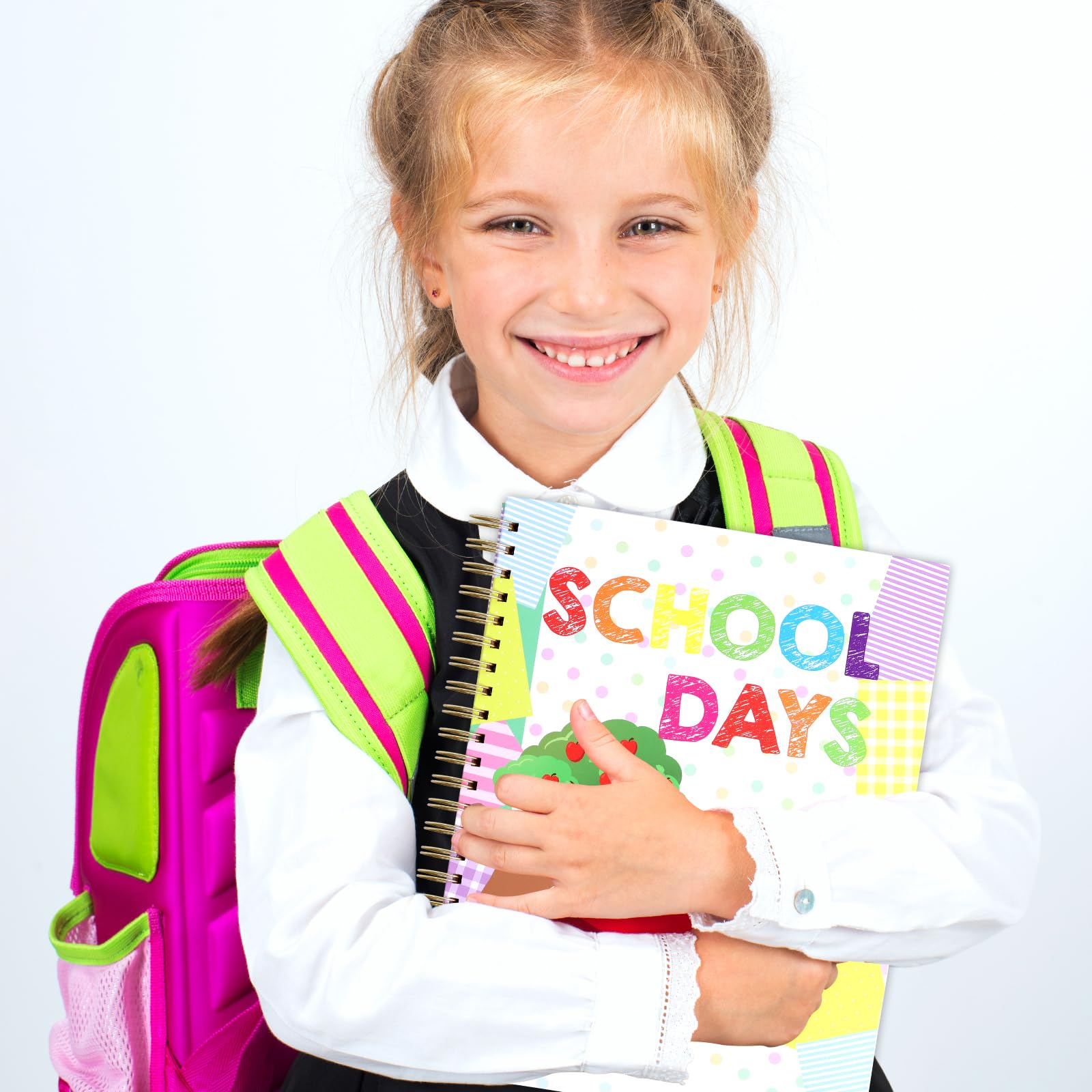 Schul-Erinnerungsbuch, Hardcover, Album, Sammelalbum, Andenken von der Vorschule bis zur 12. Klasse, mit 14 Taschen, Schule, Foto, Bilder, Aufbewahrung, Abschlussgeschenke