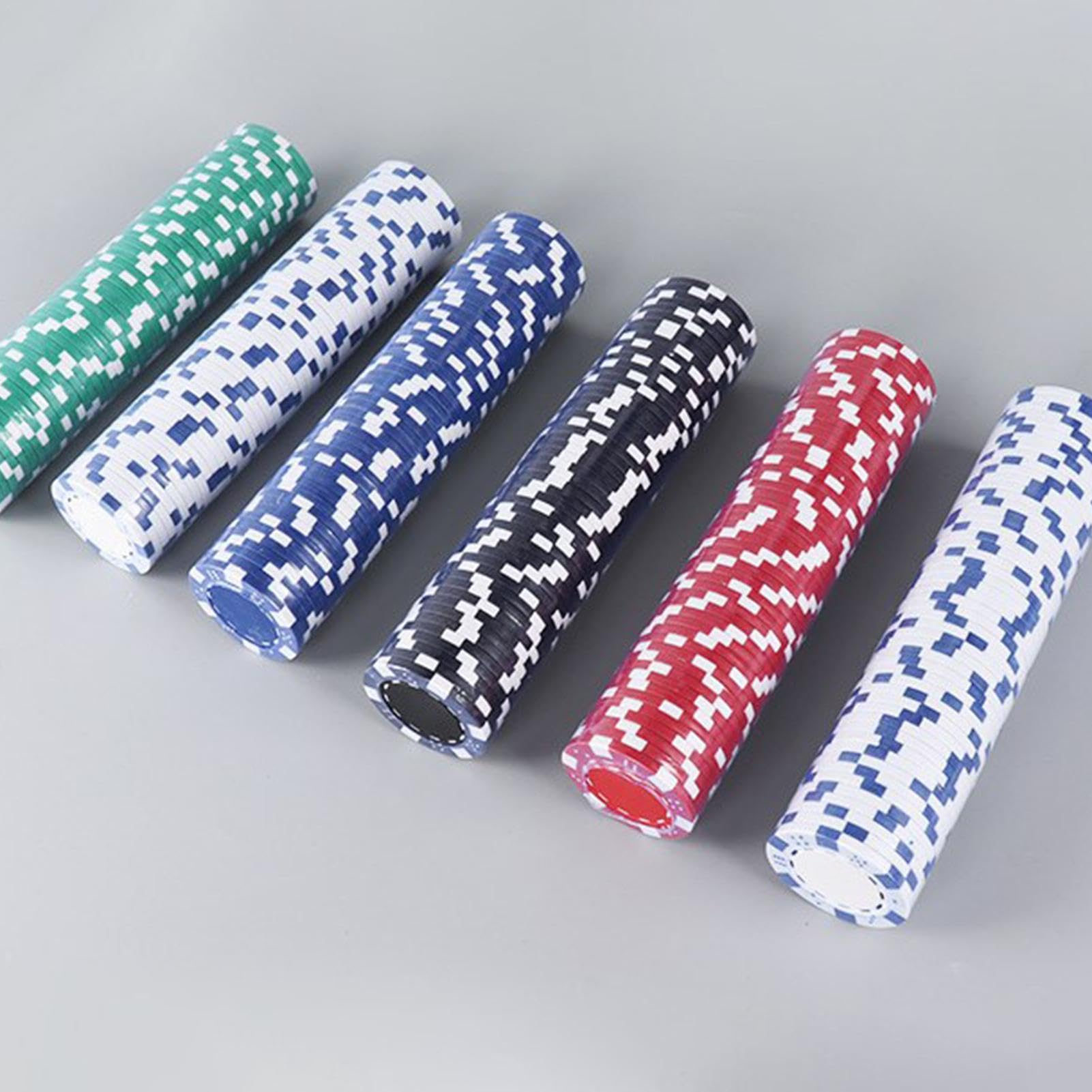 de jetons de poker avec étui - de jetons de poker Blackjack - de puces de poker de qualité supérieure - de puces de poker complet avec mallette en aluminium pour Texas Hold'em