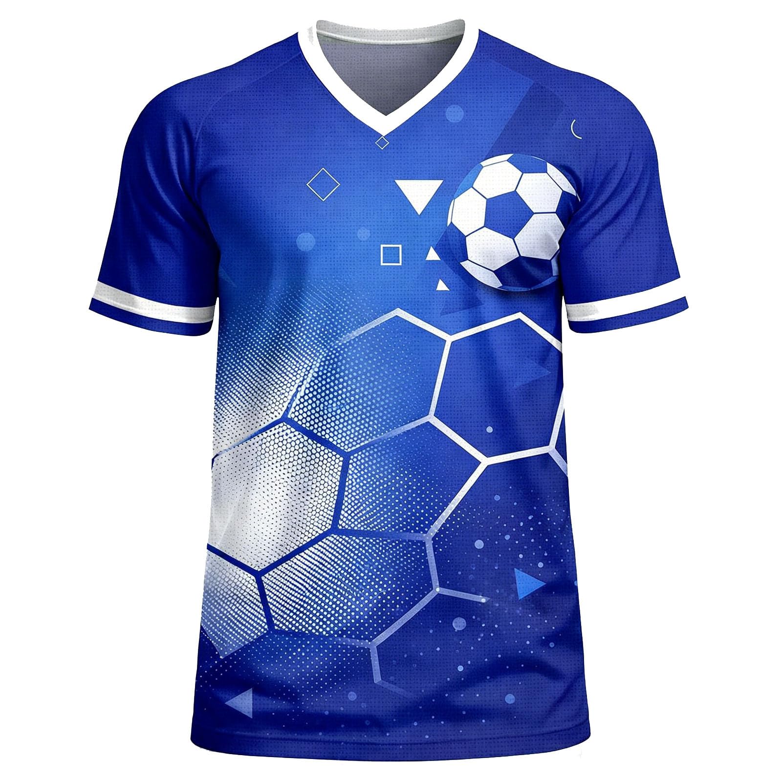 Mens T Shirt Football Fan Team Themed Graphic Shirts Crew Neck Short Sleeve Soccer Fan Tops Vintage Casual Tshirts Athletic Football Tees Training Matches and Casual Wear — image 1