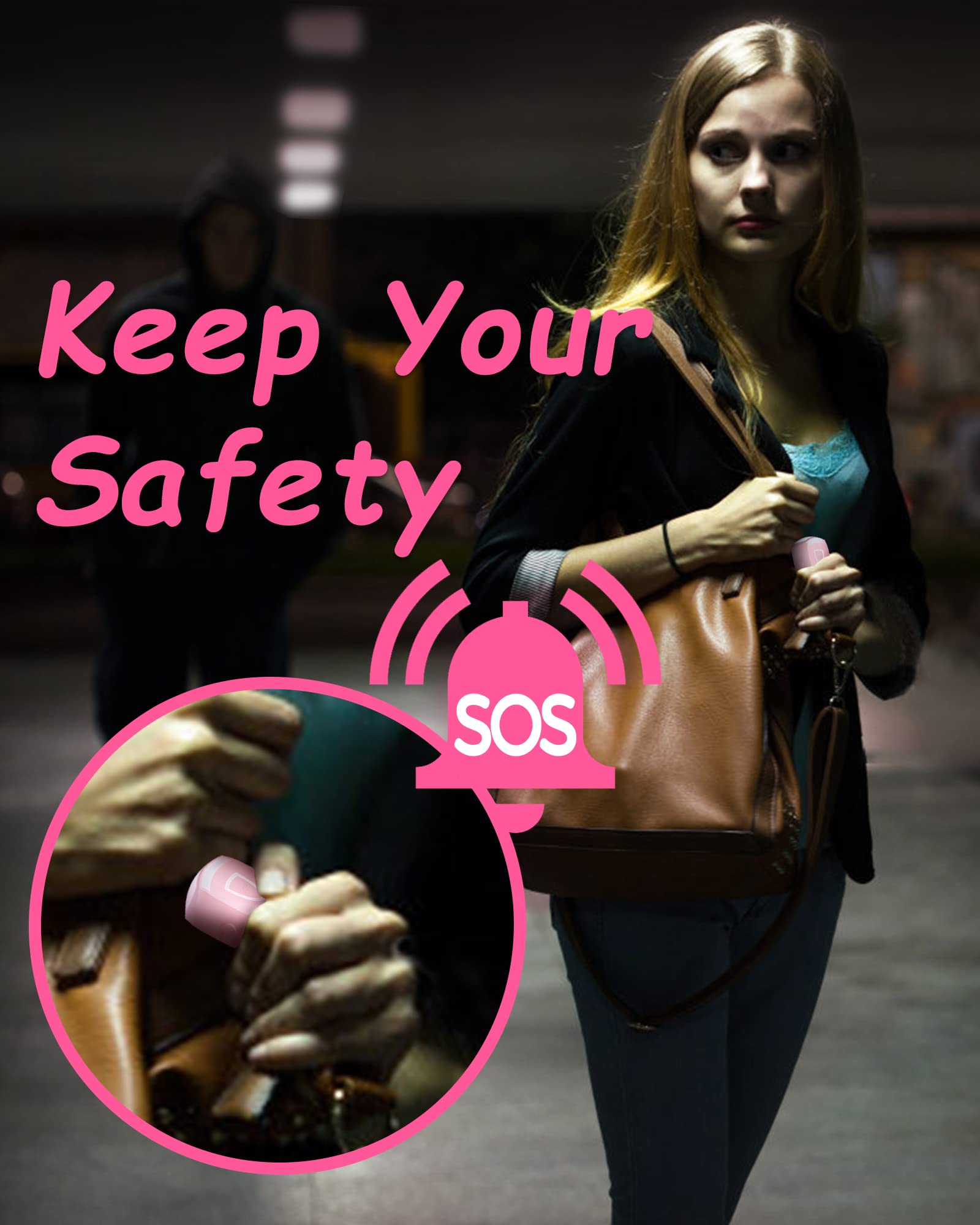 Schlüsselanhänger für Frauen – ANKOSHUN persönlicher Alarm, 2er-Pack, 130 dB Sirene und Stroboskoplicht, für Studenten, Jogger, Nachtarbeiter, Ältere, Kinder, Frauen, 4 Pop-Farben (Aqua & Schwarz)