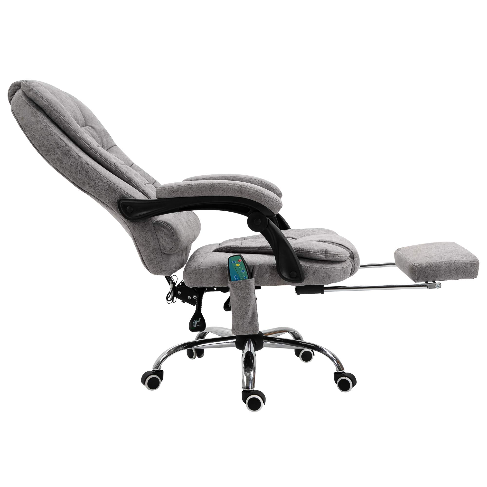Vinsetto Heated 6 Points Vibration Massage Executive Office Chair