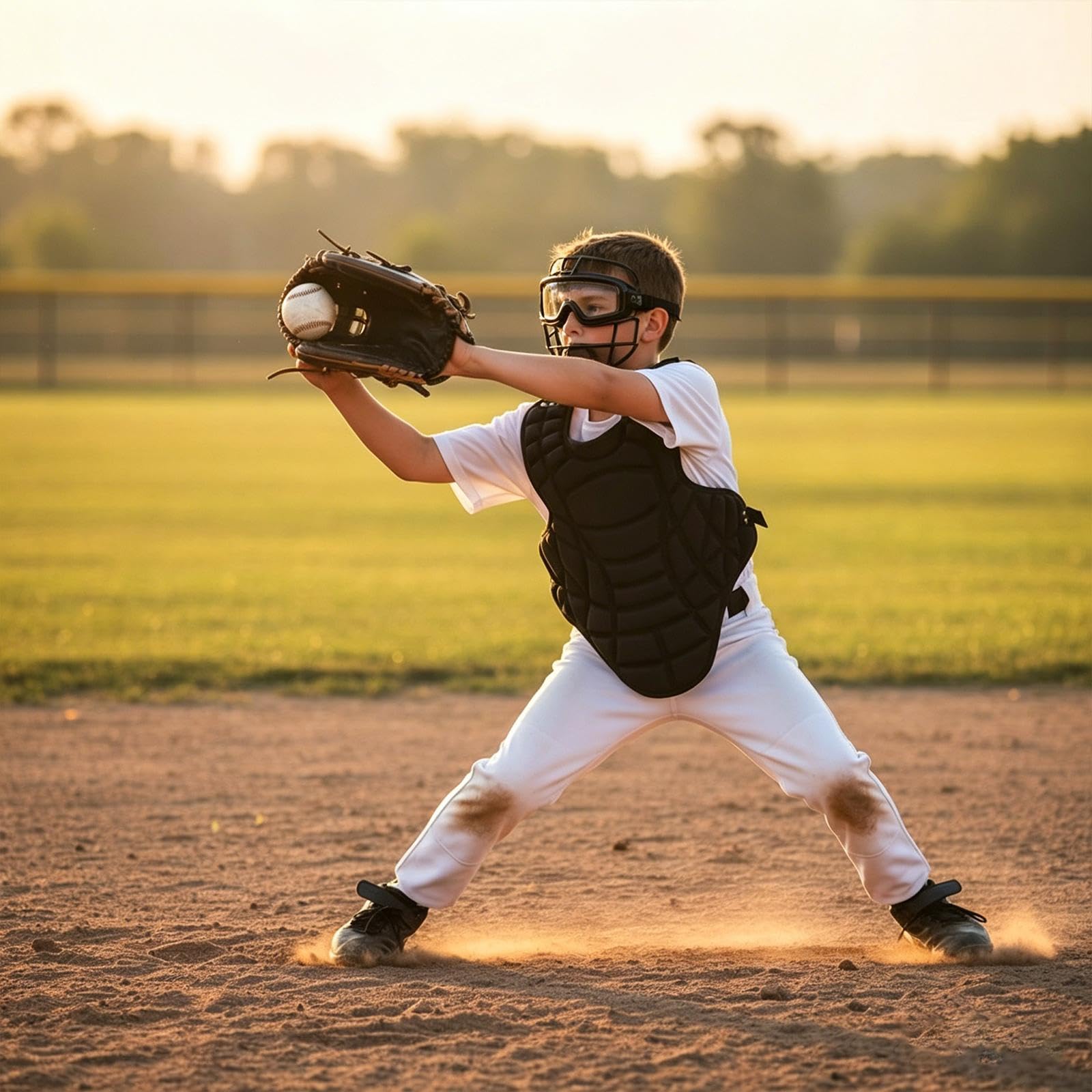 Pettorina da Baseball, Equipaggiamento Protettivo per attività All'aperto, Attrezzatura Sportiva per Squadre di Softball, Muay Thai, Versatile