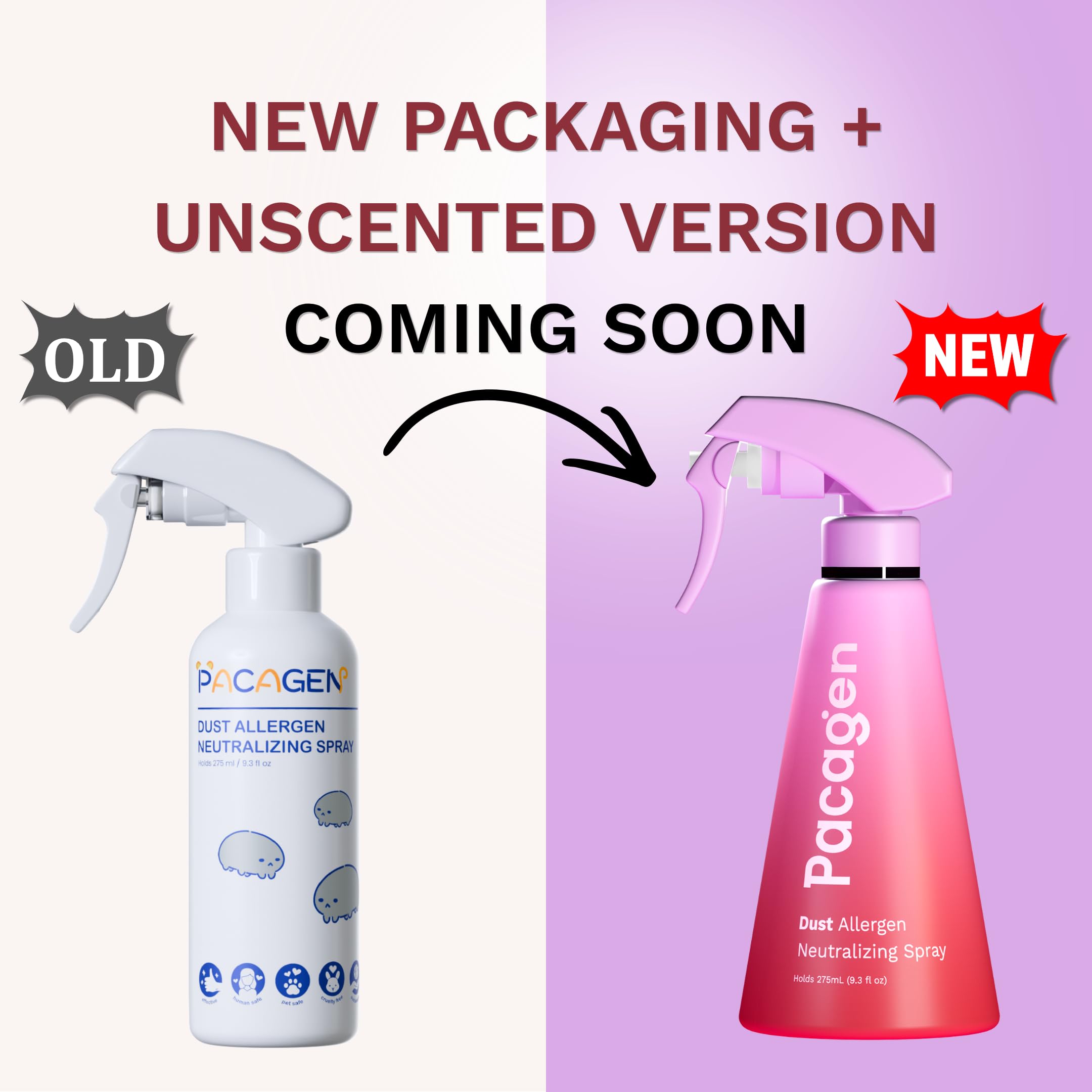 Amazon | Pacagen ダストアレルゲン中和スプレー 人間用 - 家庭での