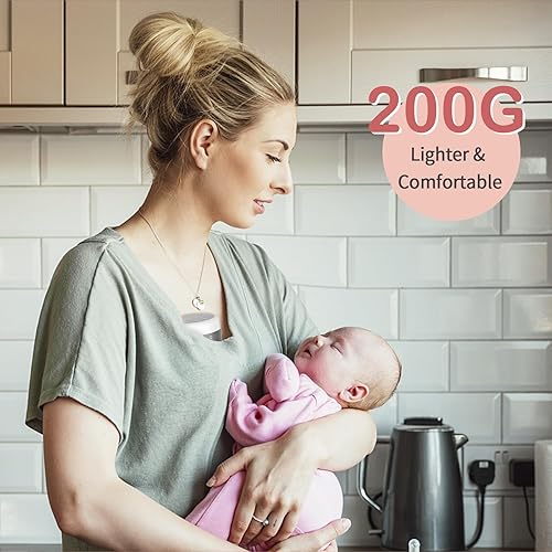 Miniatura 7 de ABP-1506 Wearable Breast Pump Hand Free, Strong Suction Double Electric Breast Pumps with 3 Modes & 9 Levels LED Display Portable Wearable