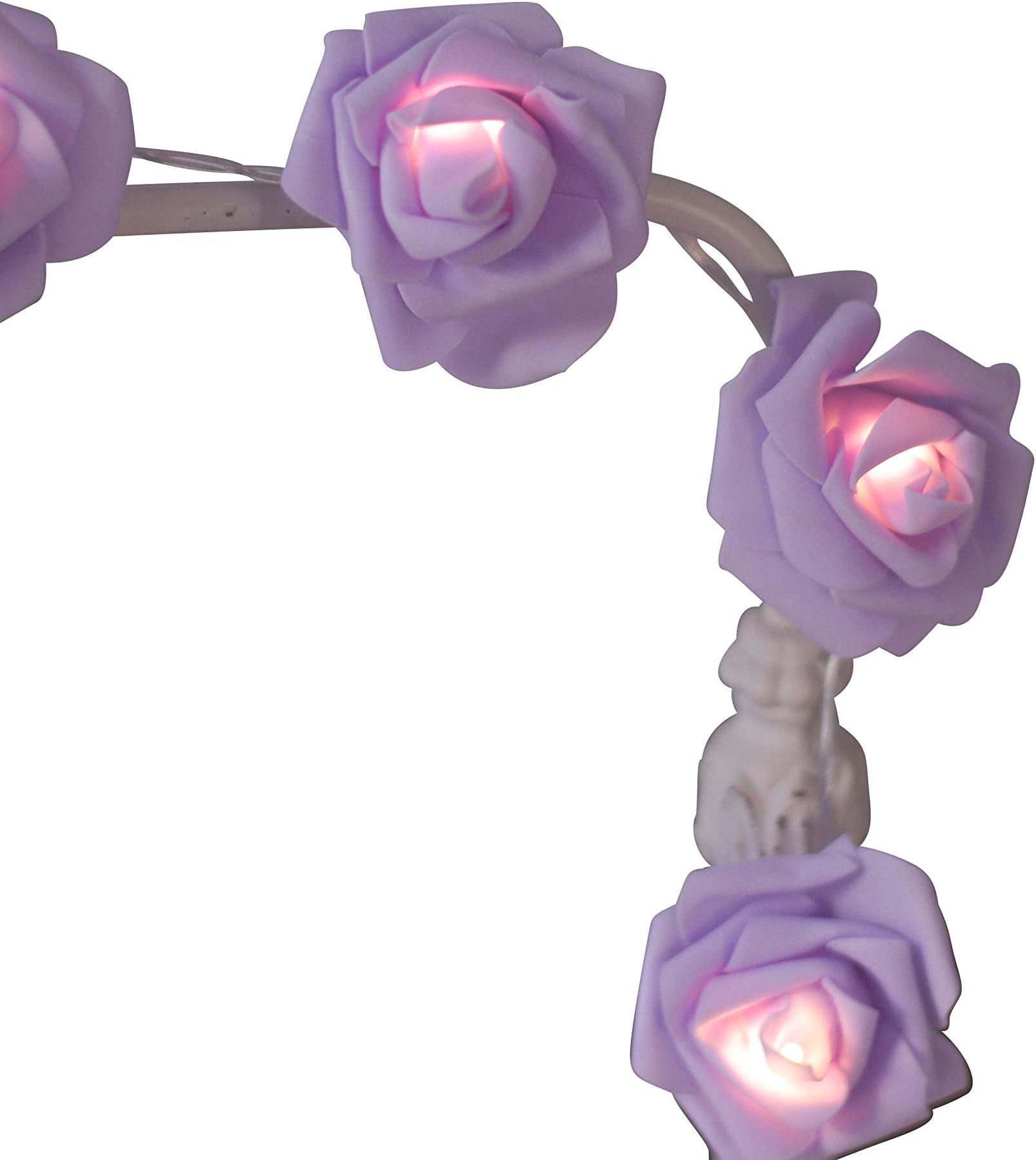 Little Girls Room Decor - Crib Tent LED, Girls Canopy Reading Tent Lights, Rose Lights for Canopy Curtain