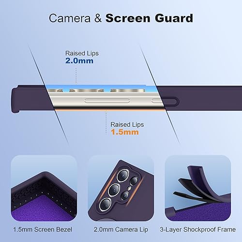 Miniatura 4 de SKYLMW Funda para Samsung Galaxy S23 Ultra con soporte magnético invisible compatible con MagSafe probada contra caídas militares protección