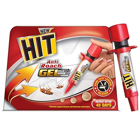 Godrej HIT Anti Roach Gel - Cockroach Killer (20g), Kitchen Safe, Odourless, Fast and Convenient