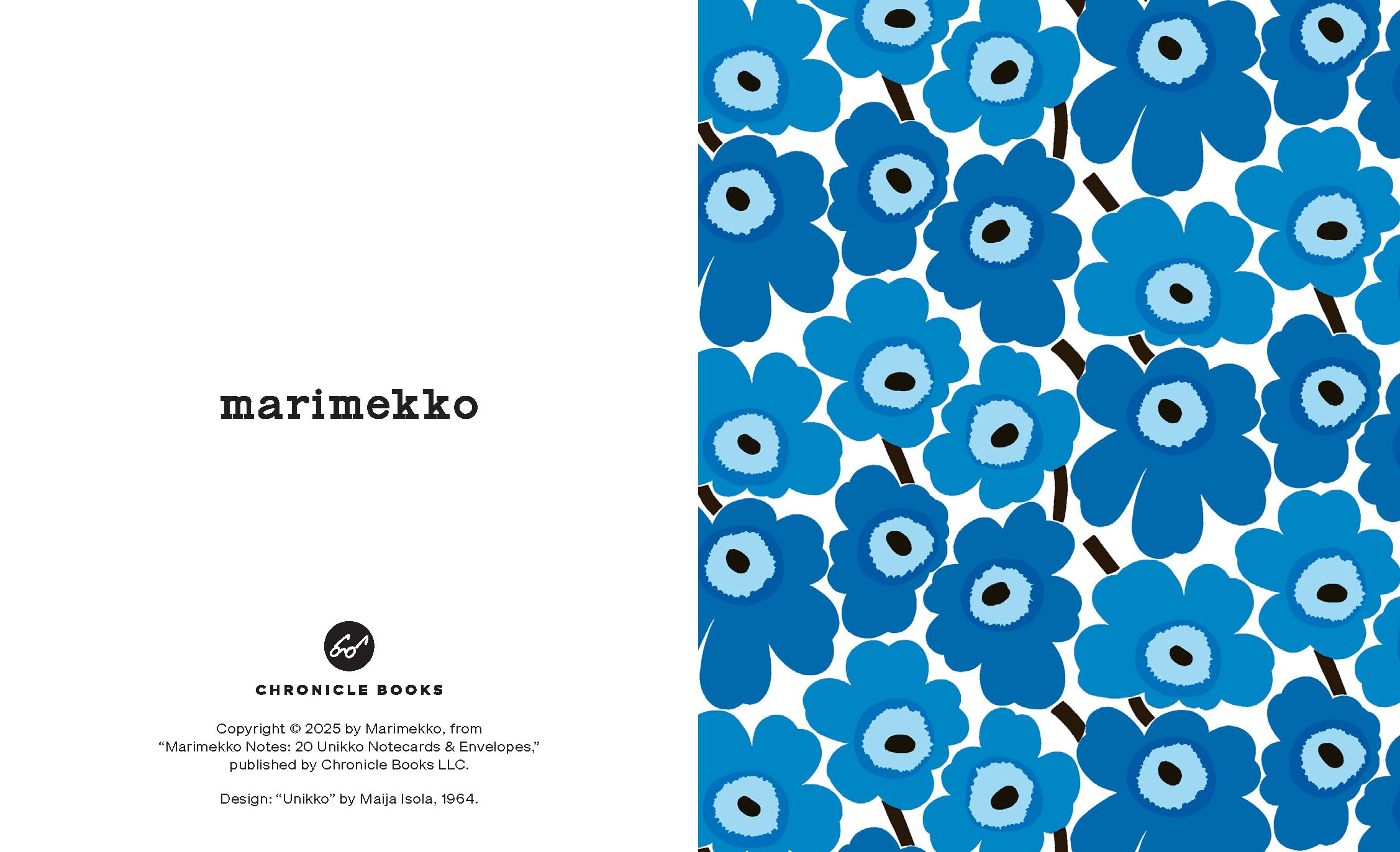 Marimekko Notes (Blues): 20 Unikko Notecards and Envelopes