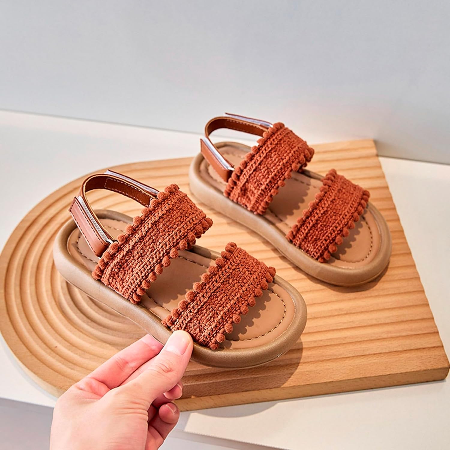 Girl Sandals Durable Little Girl Sandal Princess Costume Summer Dress Shoes Summer Shoes for Indoor Outdoor