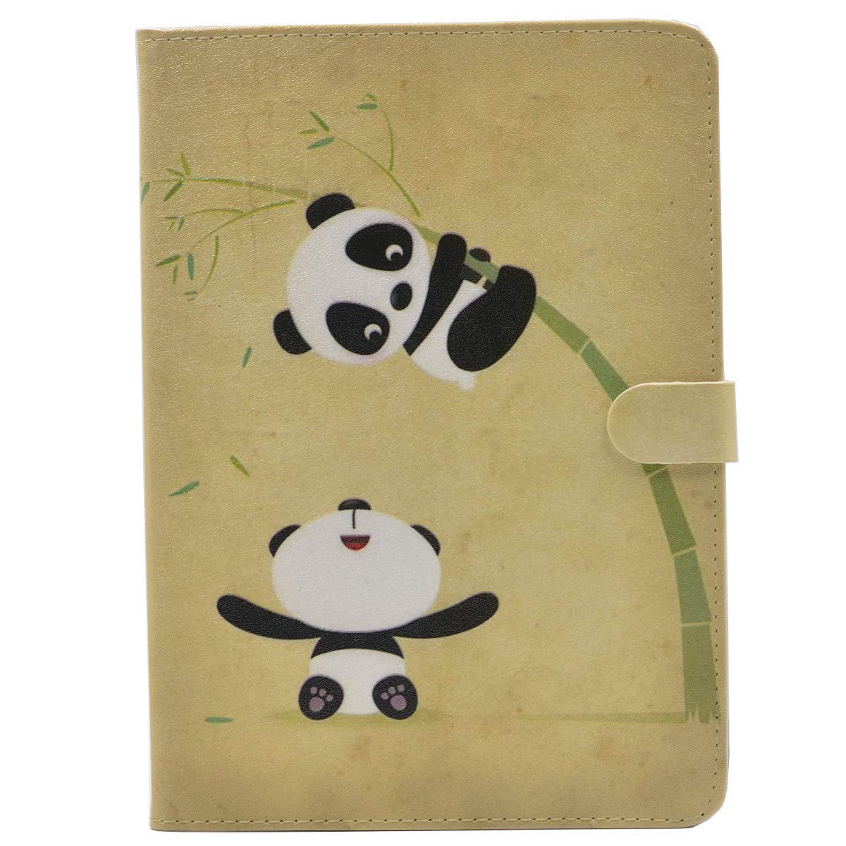 iPad 9.7 2018/2017 Case, Cute Baby Panda Pattern Leather Flip Case Stand Cover for Apple iPad 9.7 iPad 5th / 6th Generation
