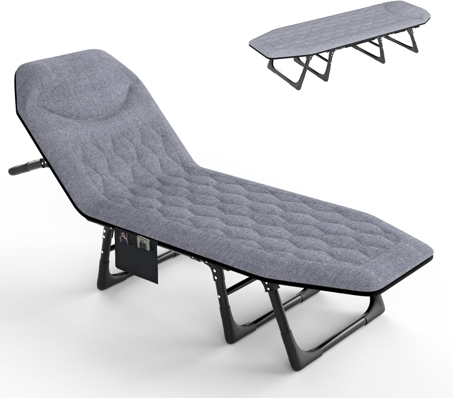 Slendor 2 in 1 Folding Camping Cot & Lounge Chair, 6