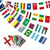10m/32.8ft America USA Flag Bunting 30 Flag for Fifa World Cup Football 2026 Decorations,The United States American Flag Bunting Banner for 4th July Decorations Memorial Independence Day Decorations