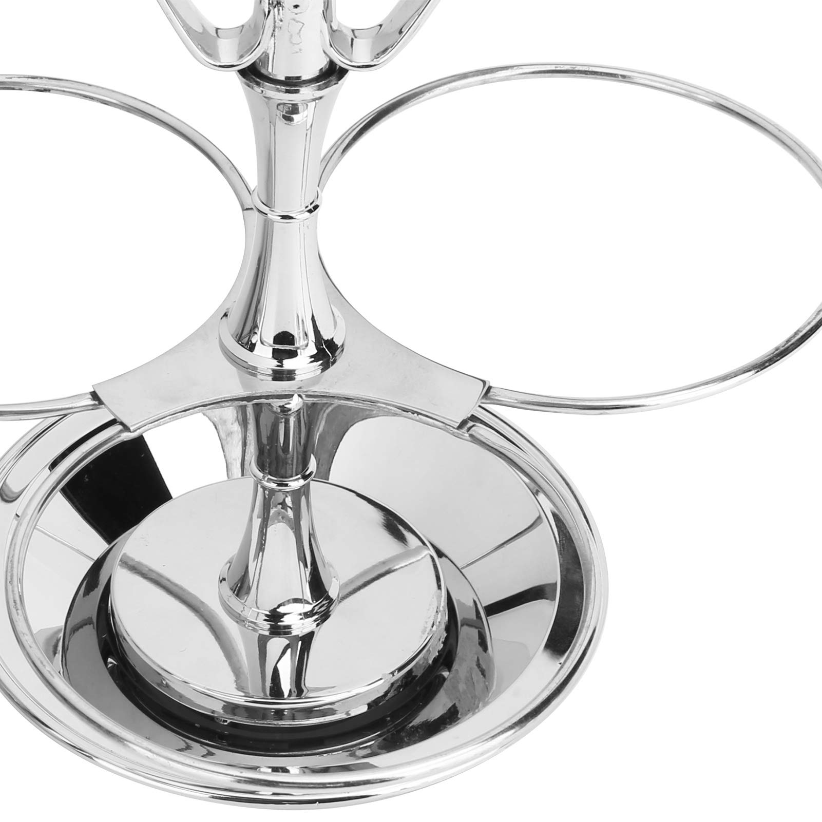 Aramox Estante para Especias, Juego de Botes para Condimentos Giratorios de Acero Inoxidable 304, Organizador de Botes para Condimentos de 3 X 300 Ml con Plato Giratorio de 360 ​​grados Pulido con