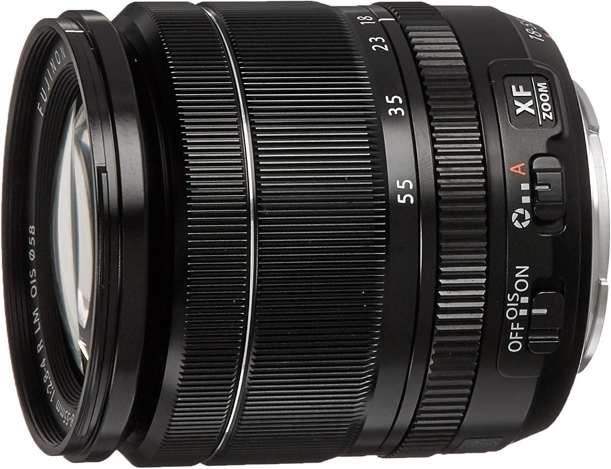 FUJIFILM XF 18-55mm f/2.8-4 R LM OIS Lens, Rounded 7-Blade Diaphragm, Three Aspherical Elements, X-Mount Lens/APS-C Format, Linear Autofocus Motor (Renewed)