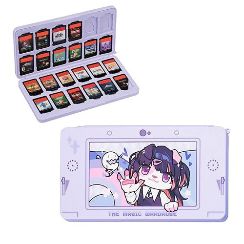 GeekShare Portable Switch Game Card Case-Switch Game Holder Case with 24 Game Card Slots-Game Card Carrying Storage Box Compatible with Nintendo