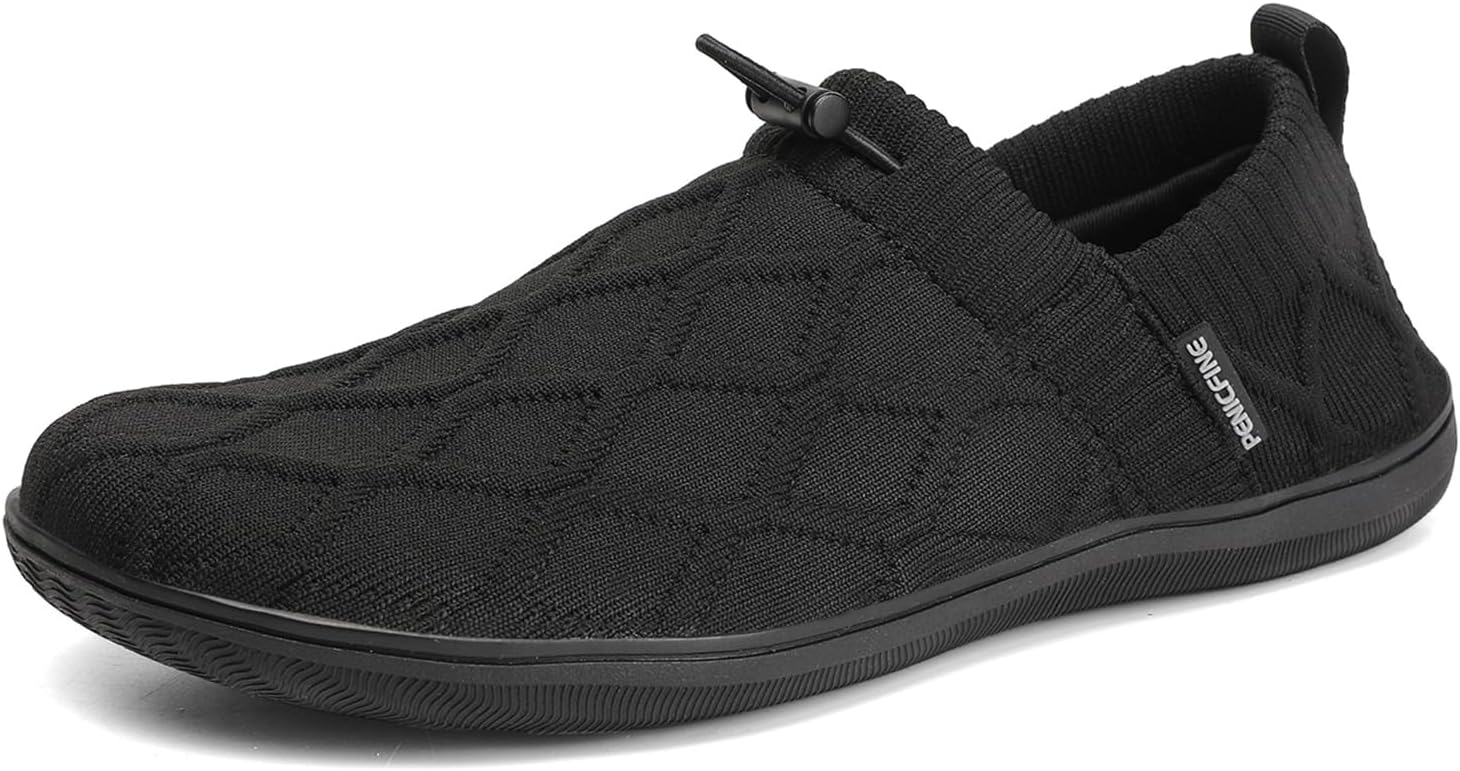 Women's/Men's Wide Barefoot Shoes,Minimalist Style Casual Shoes,Zero Drop Outdoor Walking Shoes,Breathable Upper Comfortable InteriorSuitable for Indoor and Outdoor Sports Black38 - Image 4