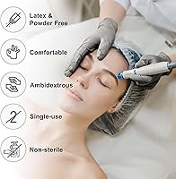 Vista 3 de WECARE Guantes desechables de nitrilo cromados, sin polvo ni látex, no estériles, aptos para alimentos