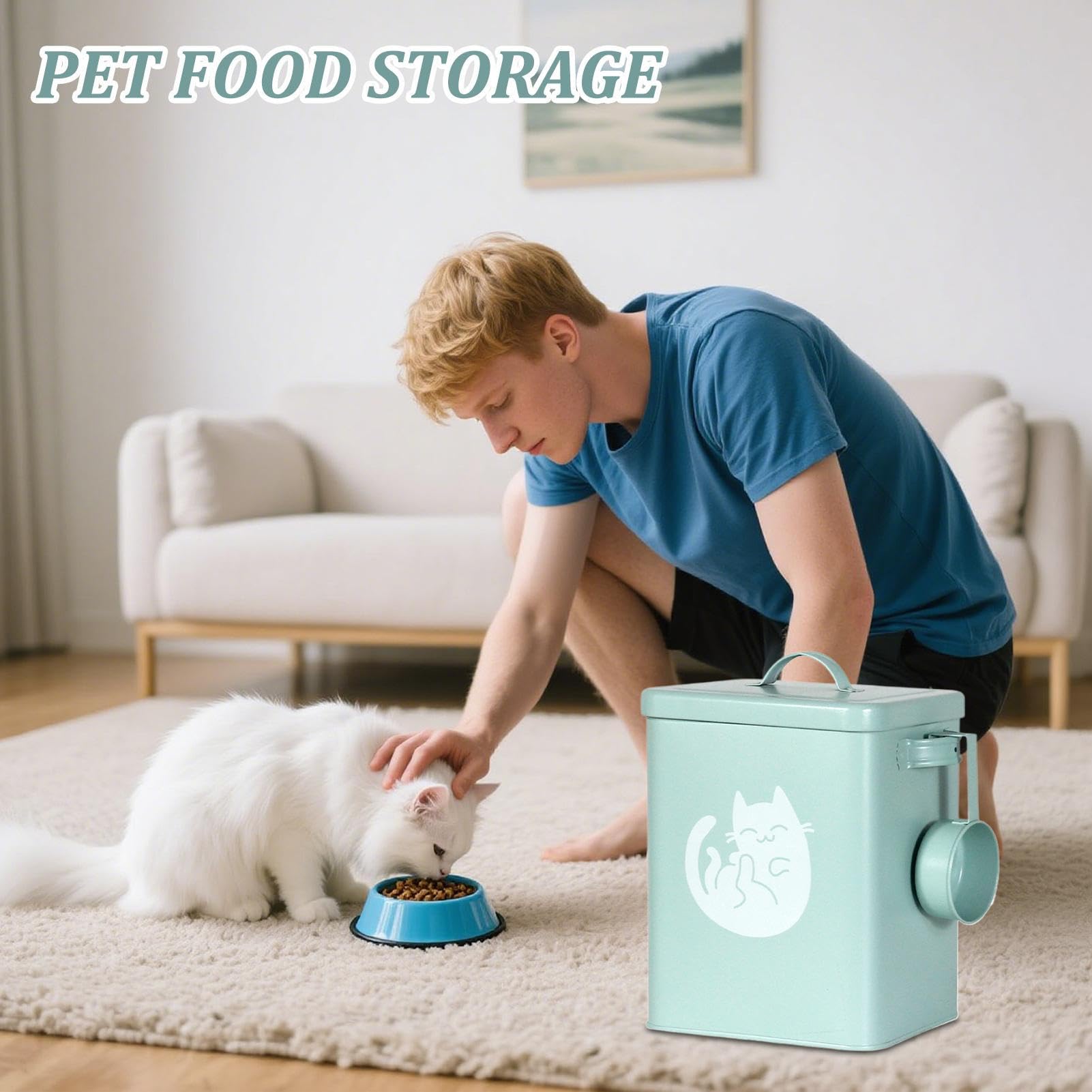 Contenedor para Almacenar Comida de Perro Dispensador De Premios 6 Litros